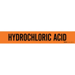 Brady HYDROCHLORIC ACID Pipe Marker|Buy Online