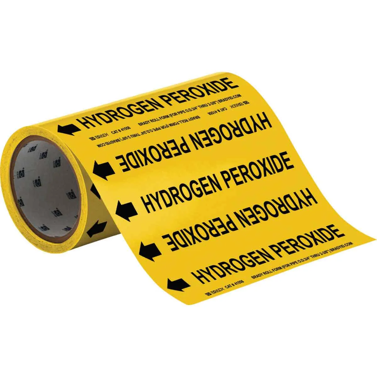 Brady HYDROGEN PEROXIDE Roll Form Pipe Marker|Buy Online