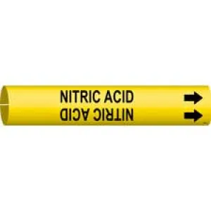 Brady NITRIC ACID Snap-On Pipe Marker|Buy Online