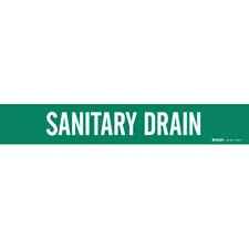 Brady SANITARY DRAIN Pipe Marker|Buy Online