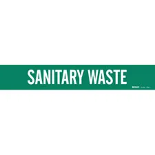 Brady SANITARY WASTE Pipe Marker|Buy Online