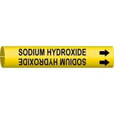Brady SODIUM HYDROXIDE Snap-On Pipe Marker|Buy Online