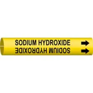 Brady SODIUM HYDROXIDE Snap-On Pipe Marker|Buy Online