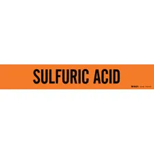 Brady SULFURIC ACID Pipe Marker|Buy Online