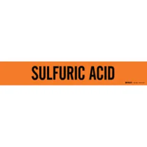 Brady SULFURIC ACID Pipe Marker|Buy Online