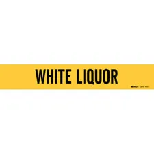 Brady WHITE LIQUOR Pipe Marker|Buy Online