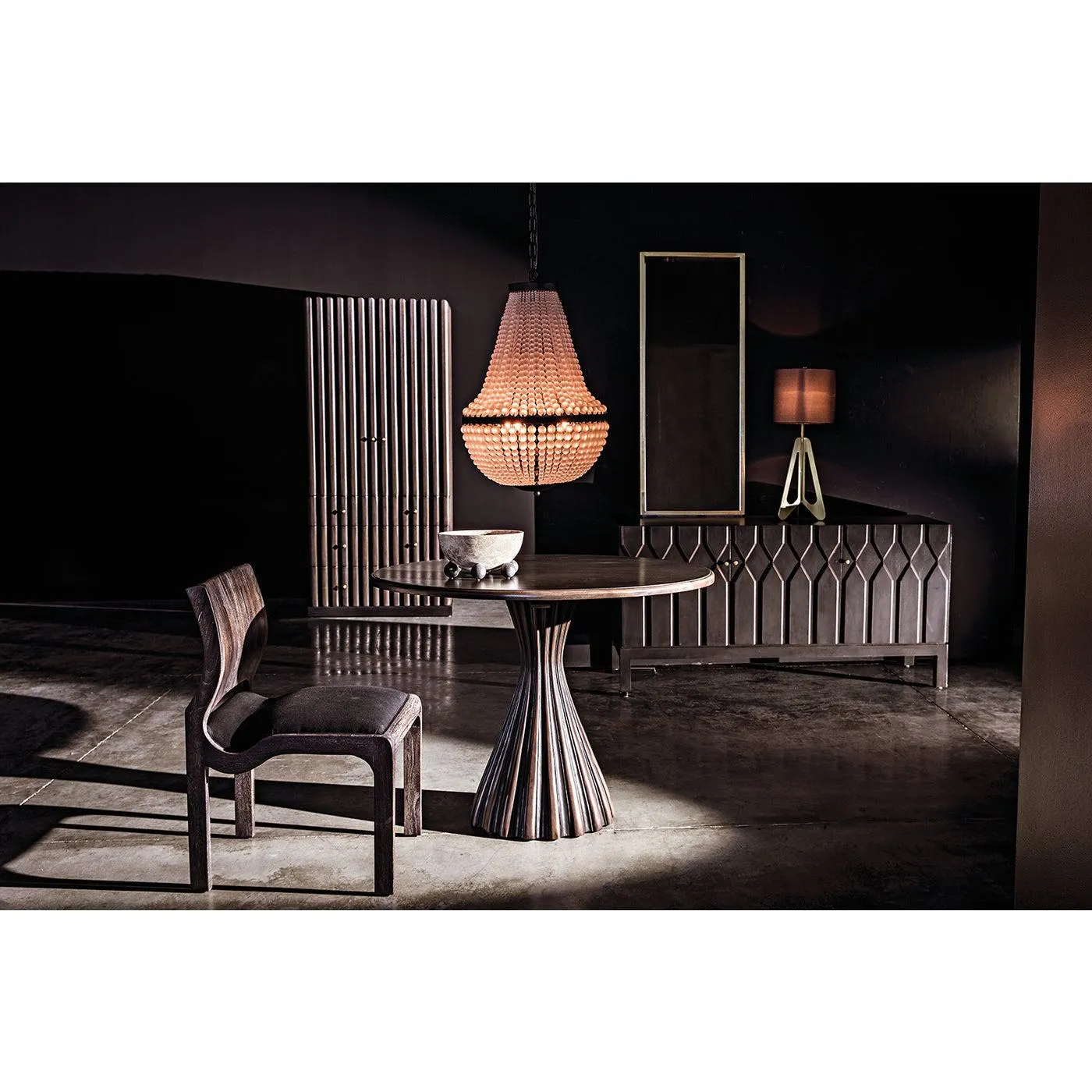 Candis Lamp with Black Shade, Metal with Brass Finish