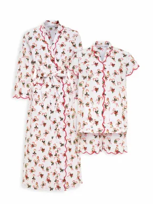 Candy Cane Bundle: Classic Robe   Pajamas with Shorts