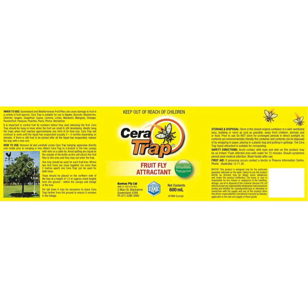 Cera Trap - Organic Fruit Fly Trap