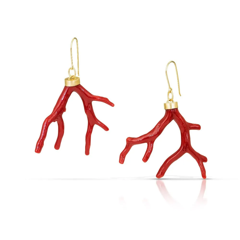 Coral Branch Earrings