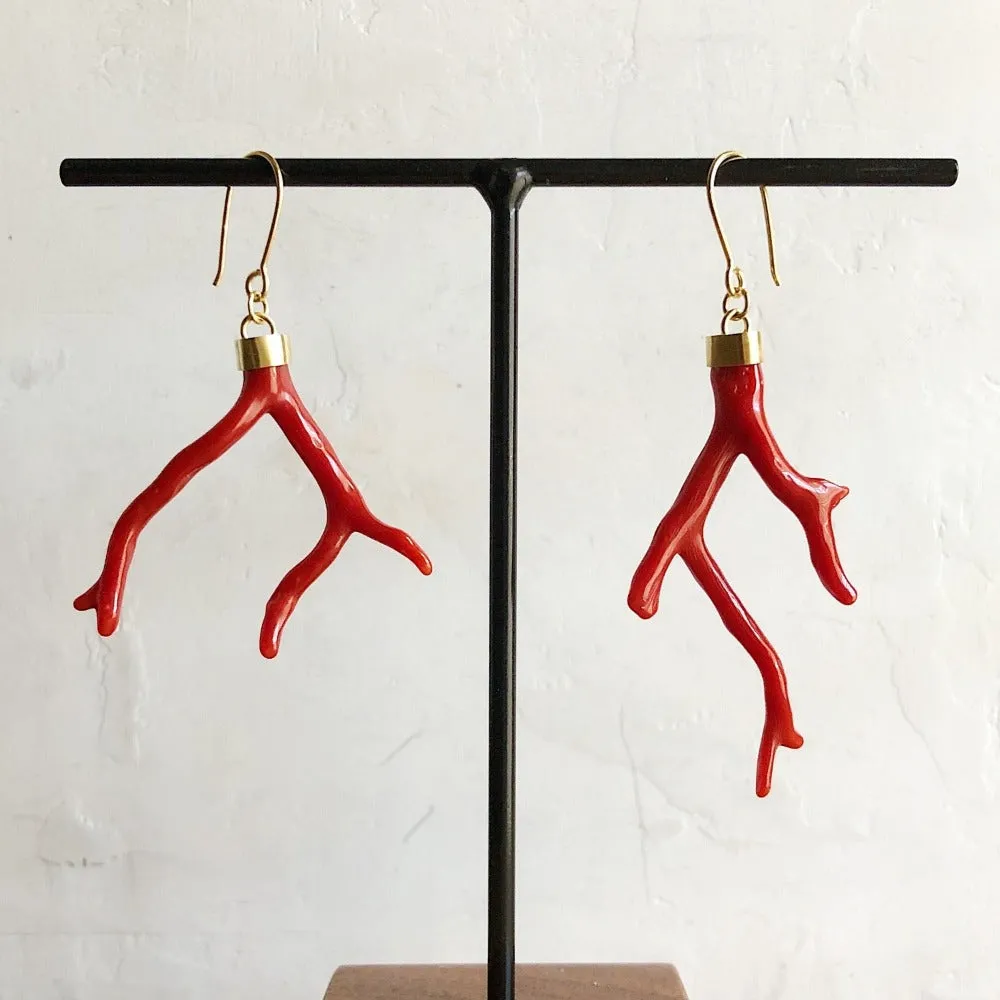 Coral Branch Earrings