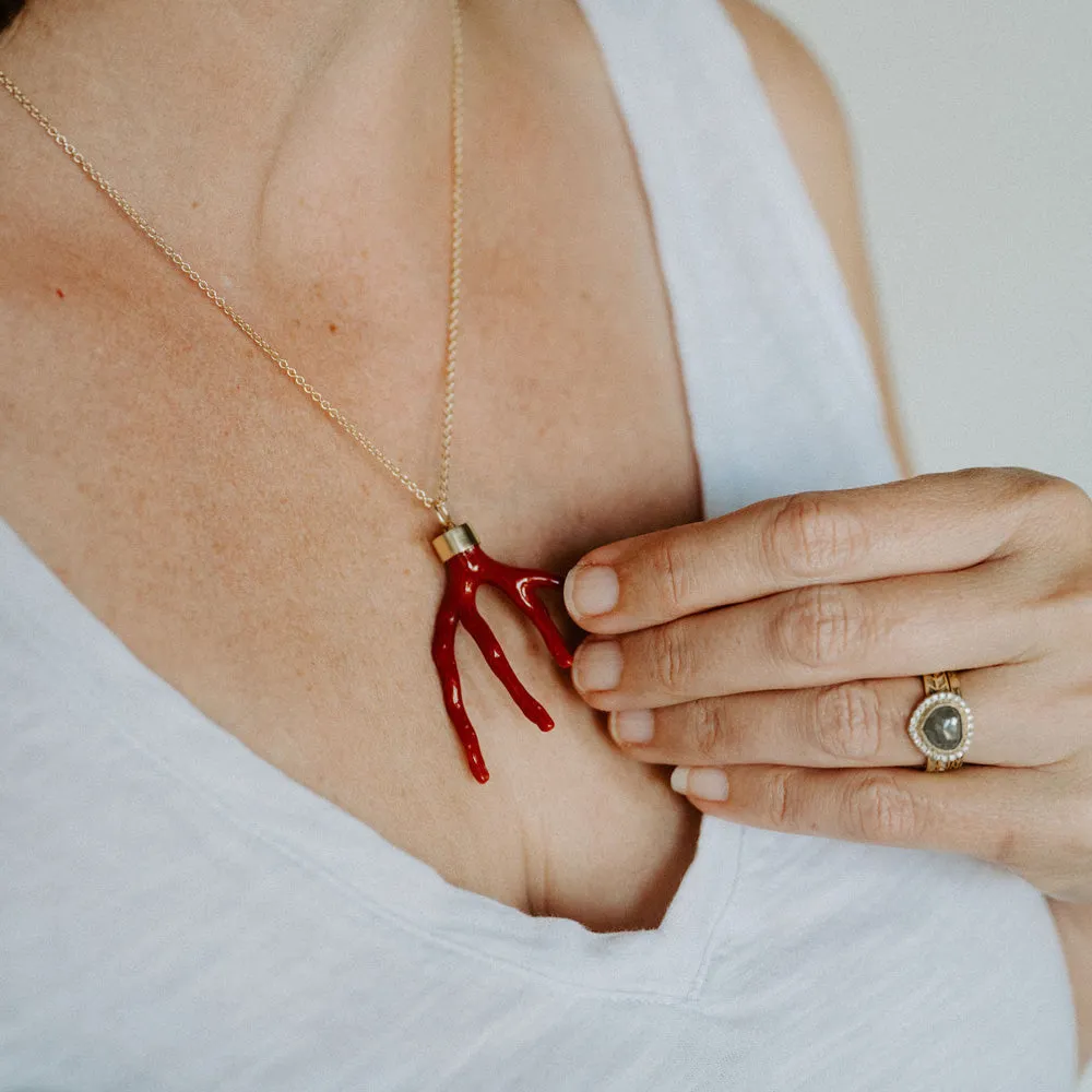 Coral Branch Necklace