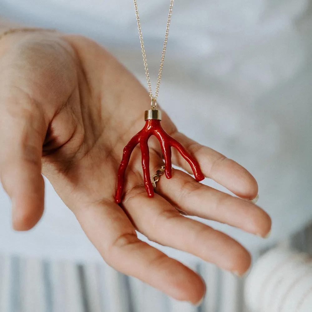 Coral Branch Necklace