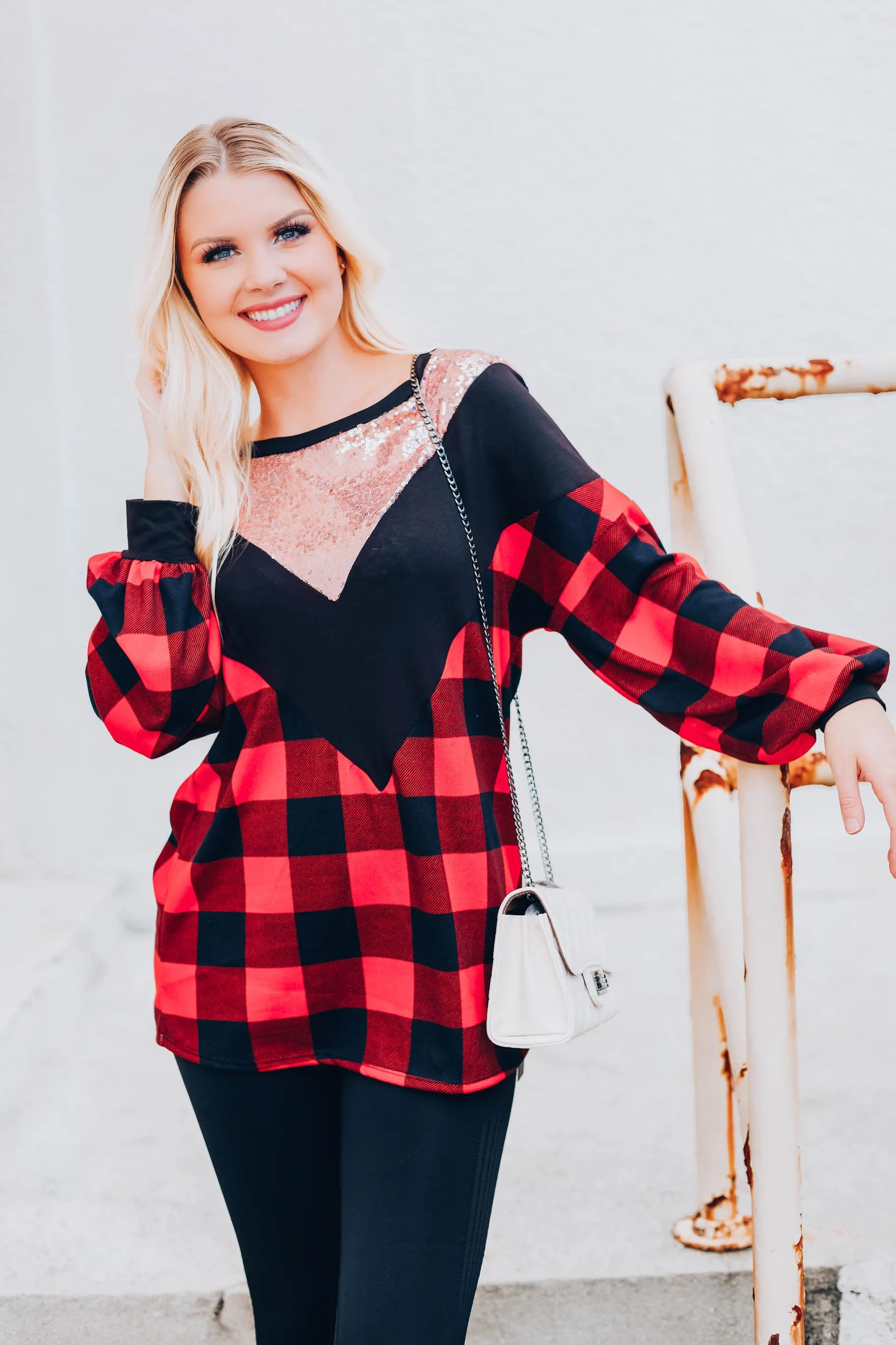 Countryside Glitz Top - Rose Gold