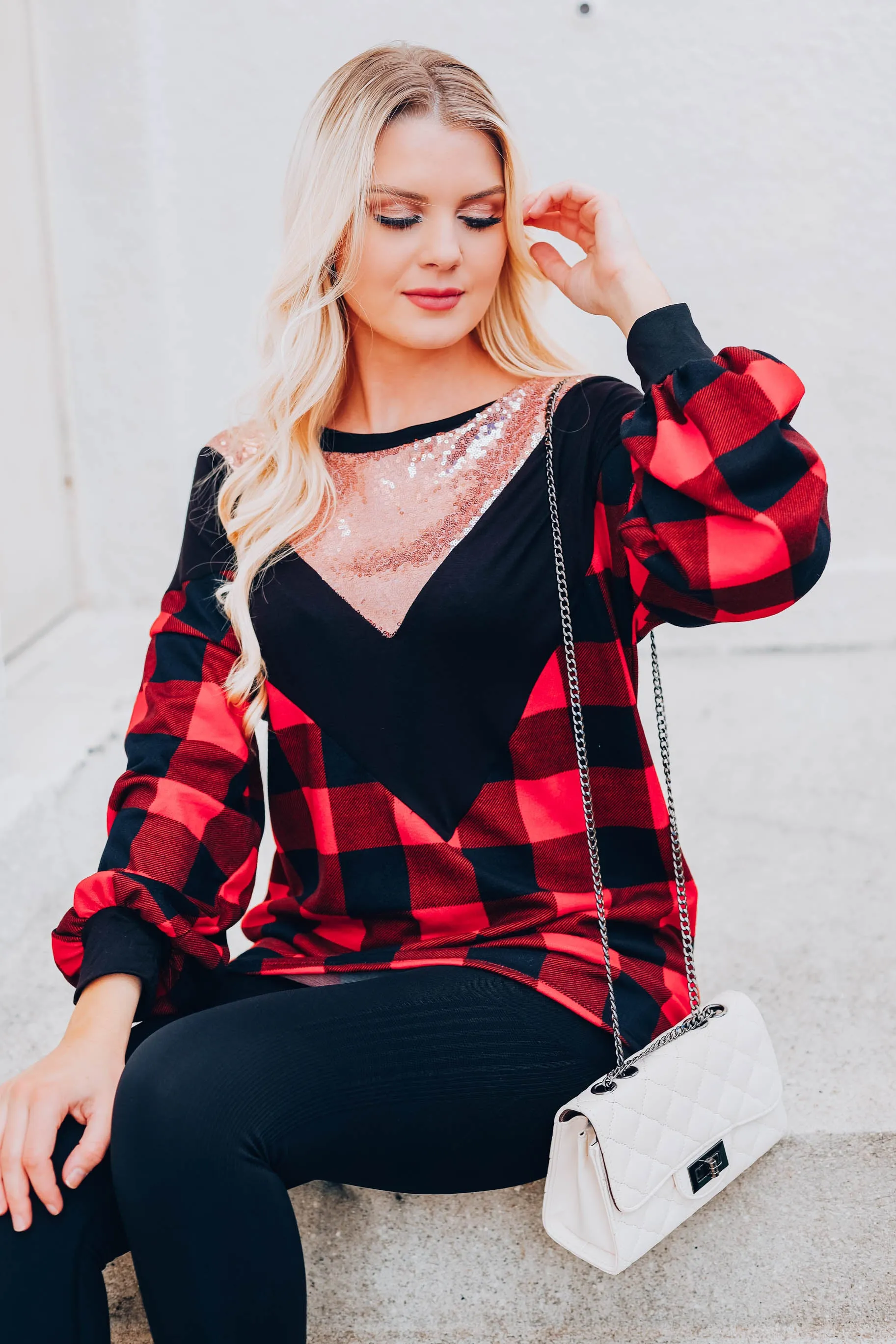 Countryside Glitz Top - Rose Gold