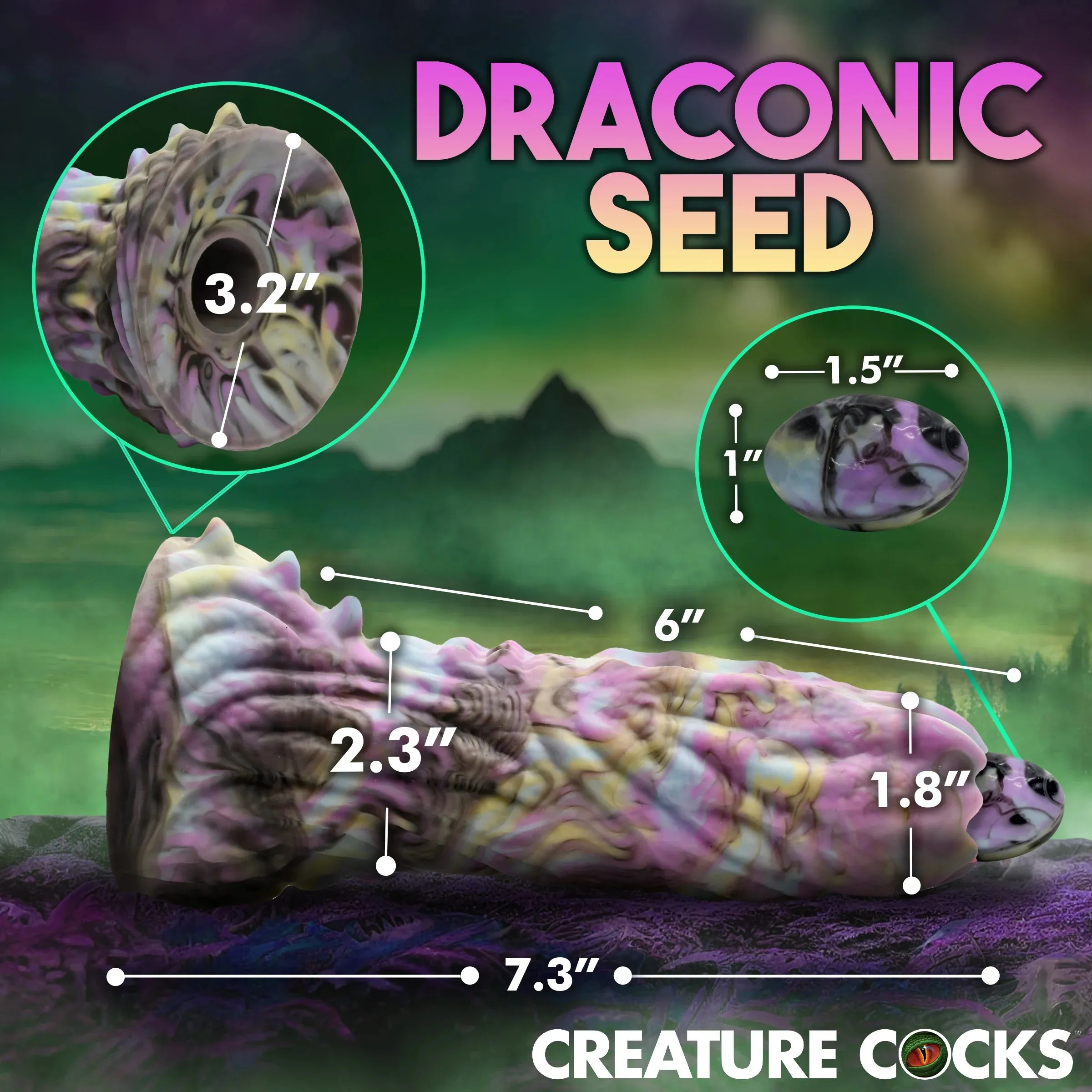 Creature Cocks Dragon Spawn Ovipositor with Eggs