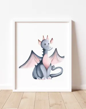 Dragon Nursery Art Print