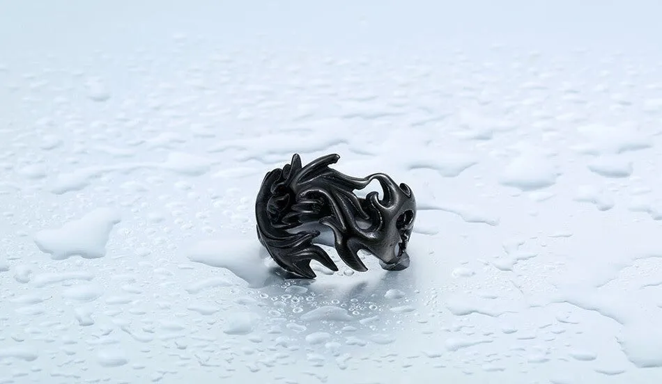 Dragon Storm Steel Ring