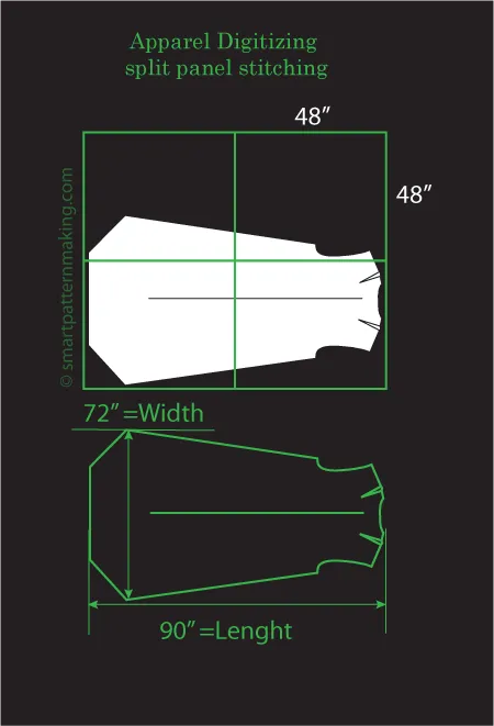 Dresses Digitizing Split Panel