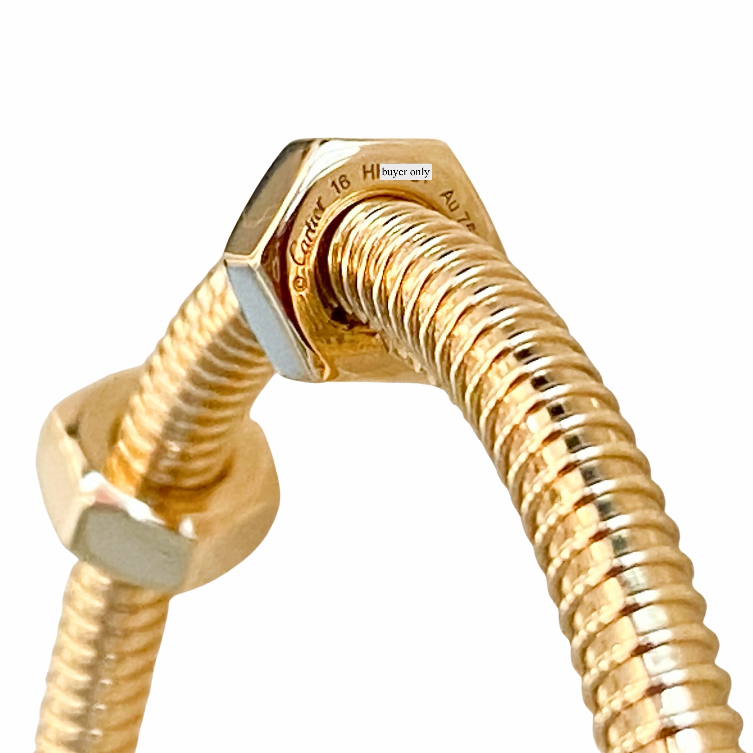 Ecrou de Cartier Bracelet Sz 16 18k Yellow Gold