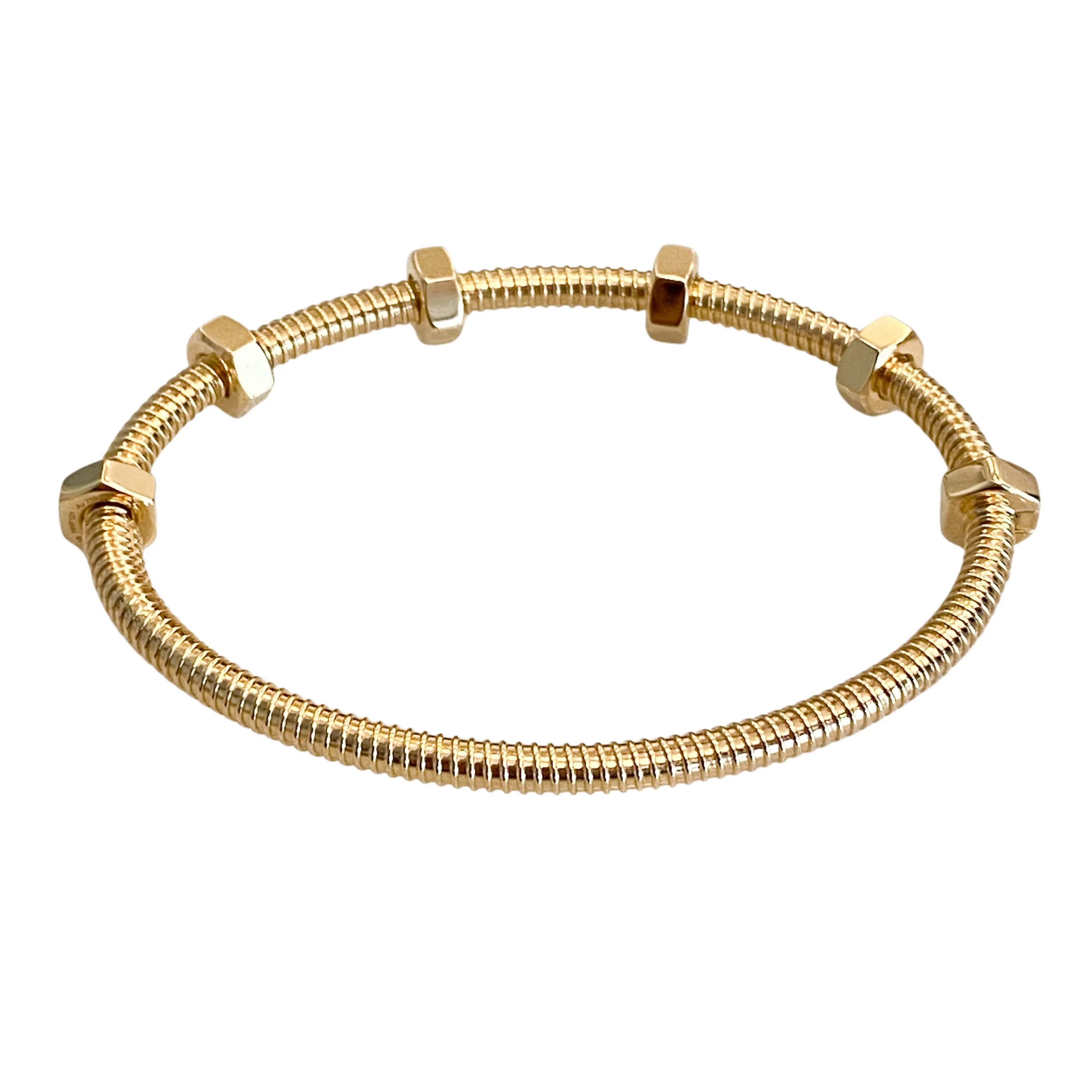 Ecrou de Cartier Bracelet Sz 16 18k Yellow Gold