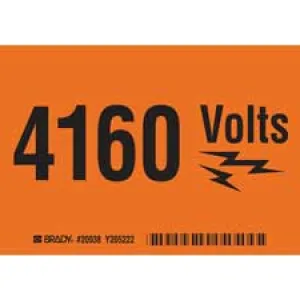 Electrical Labels and Markers | 4160 VOLTS Sign | Buy online