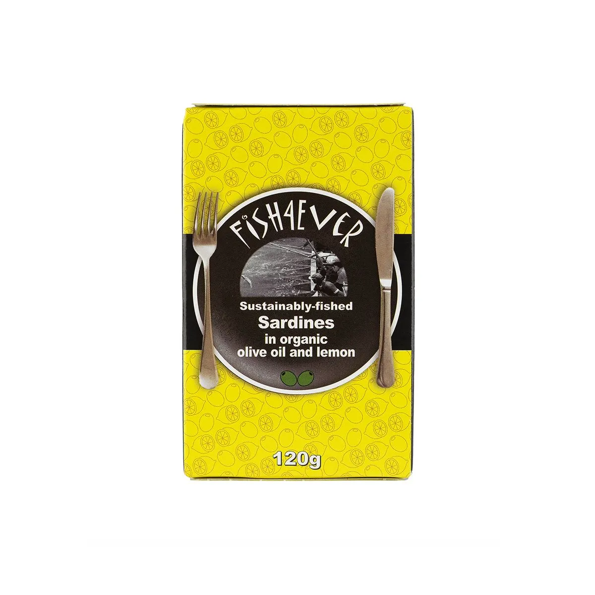 Fish4ever | Whole sardines in org olive oil & lemon | 120g