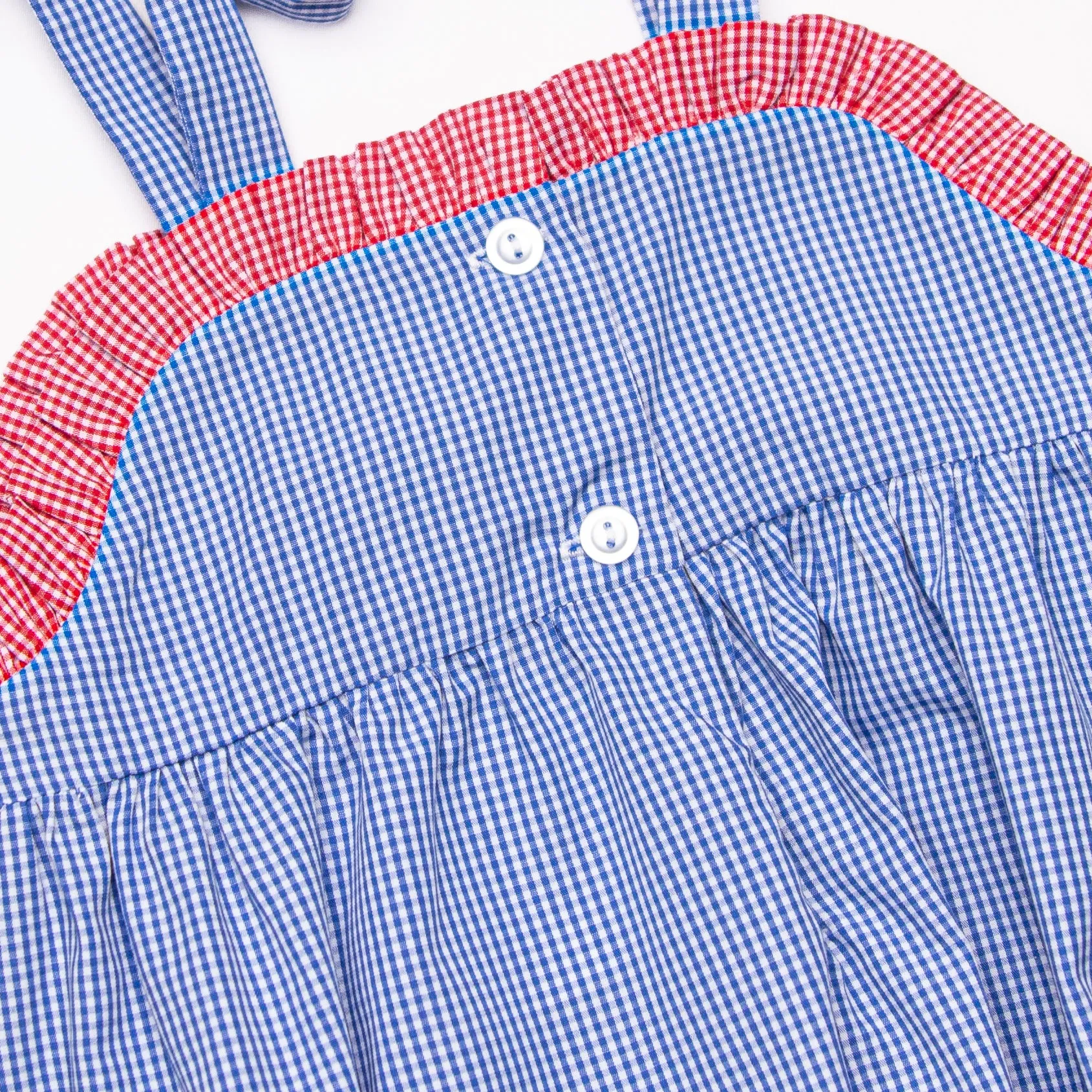 Freedom Flags Smocked Bubble, Blue