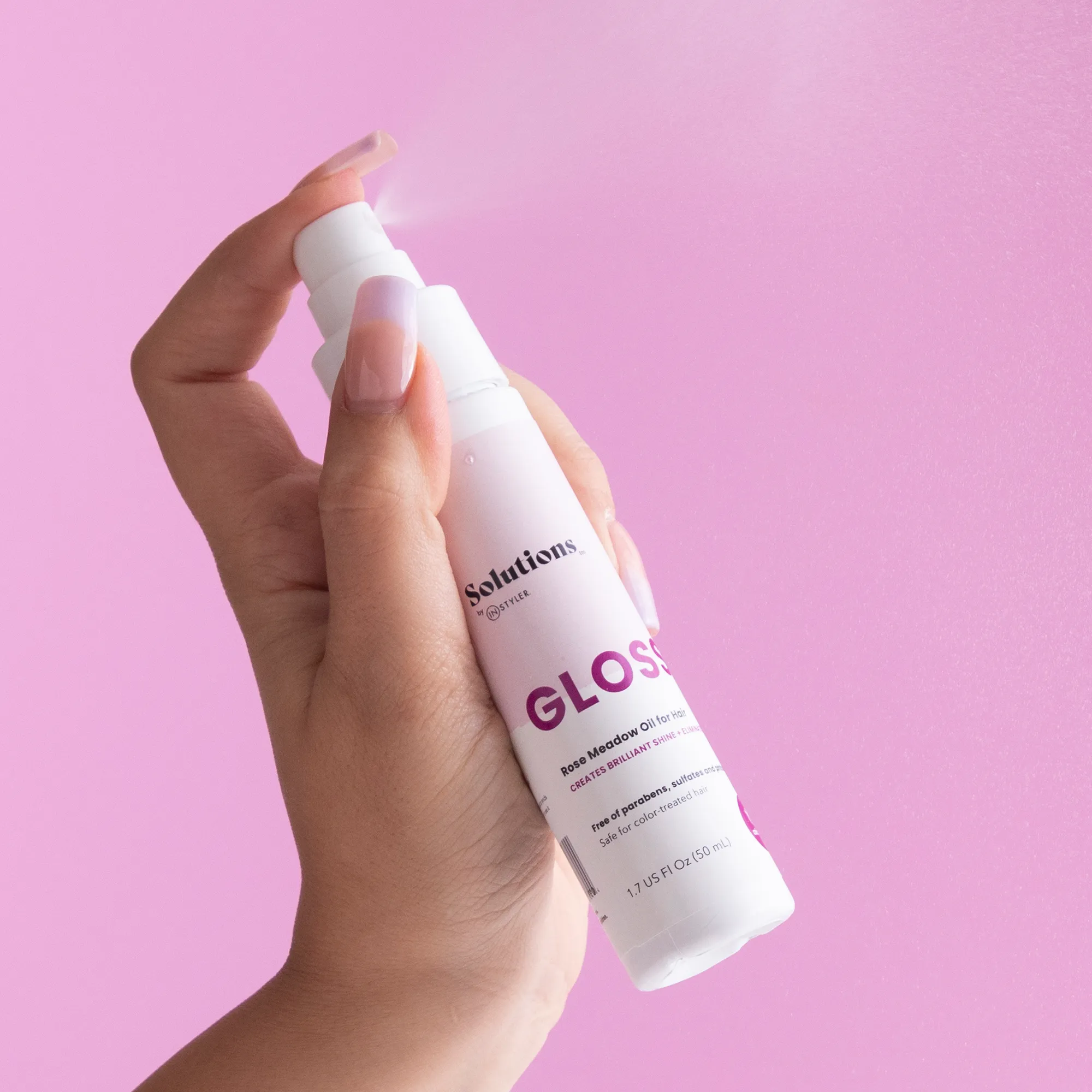 Gloss Rose Meadow Hair Oil by InStyler