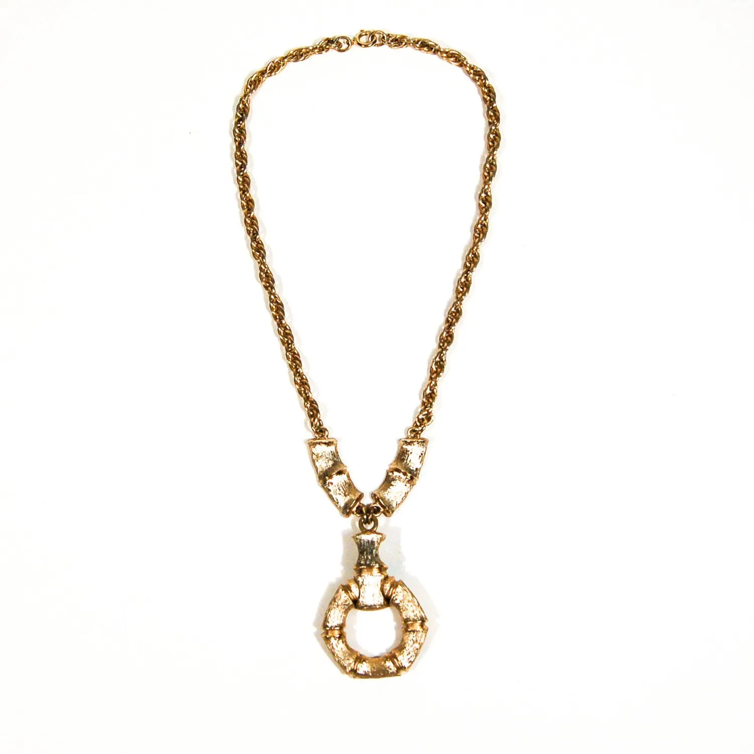 Gold Bamboo Necklace by Napier
