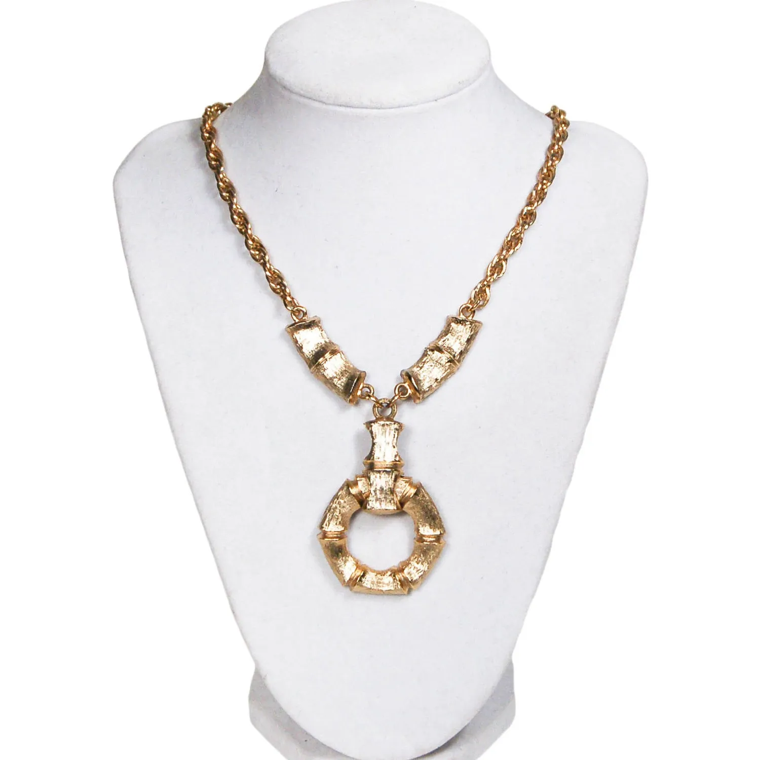Gold Bamboo Necklace by Napier