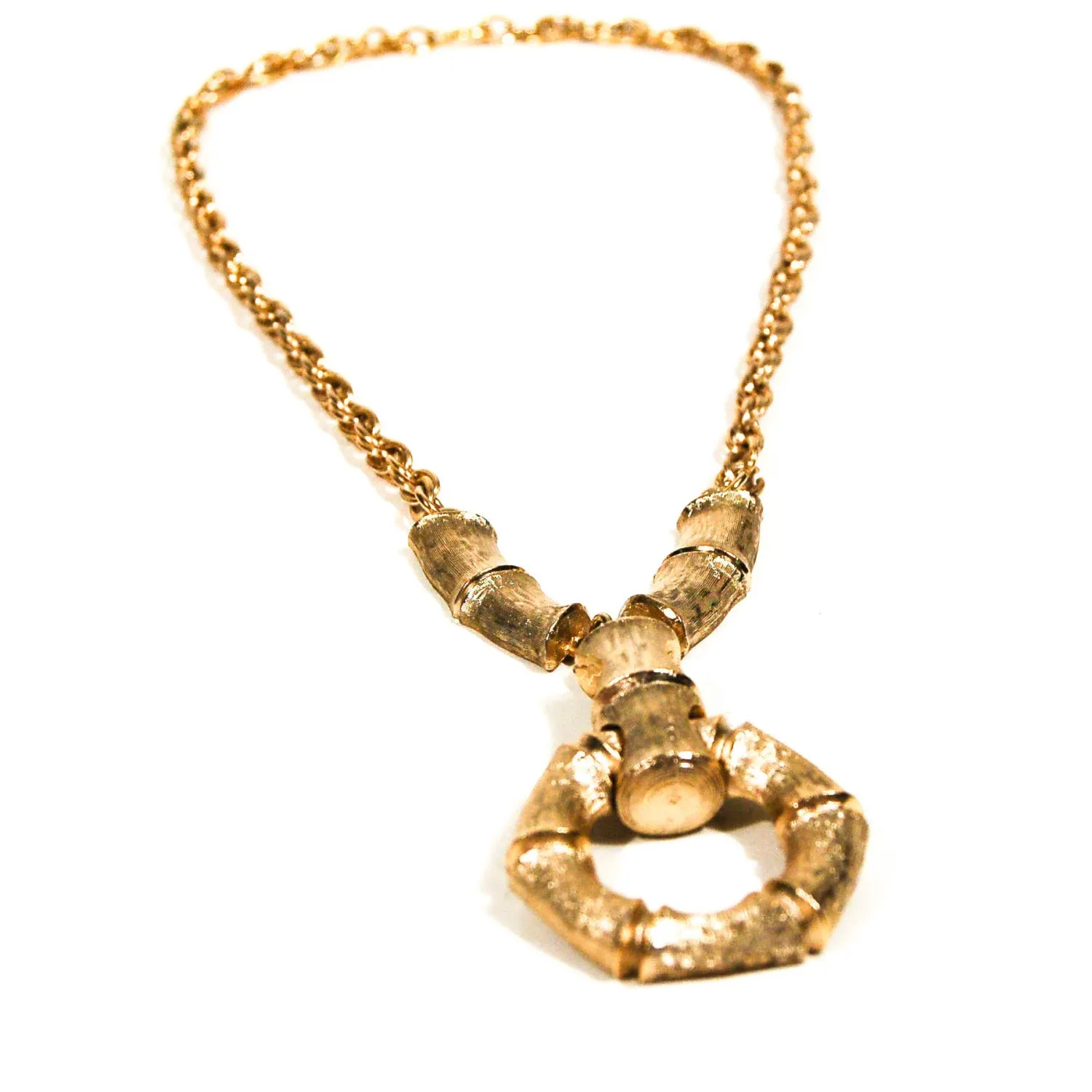 Gold Bamboo Necklace by Napier