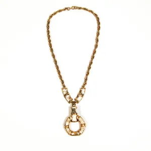 Gold Bamboo Necklace by Napier