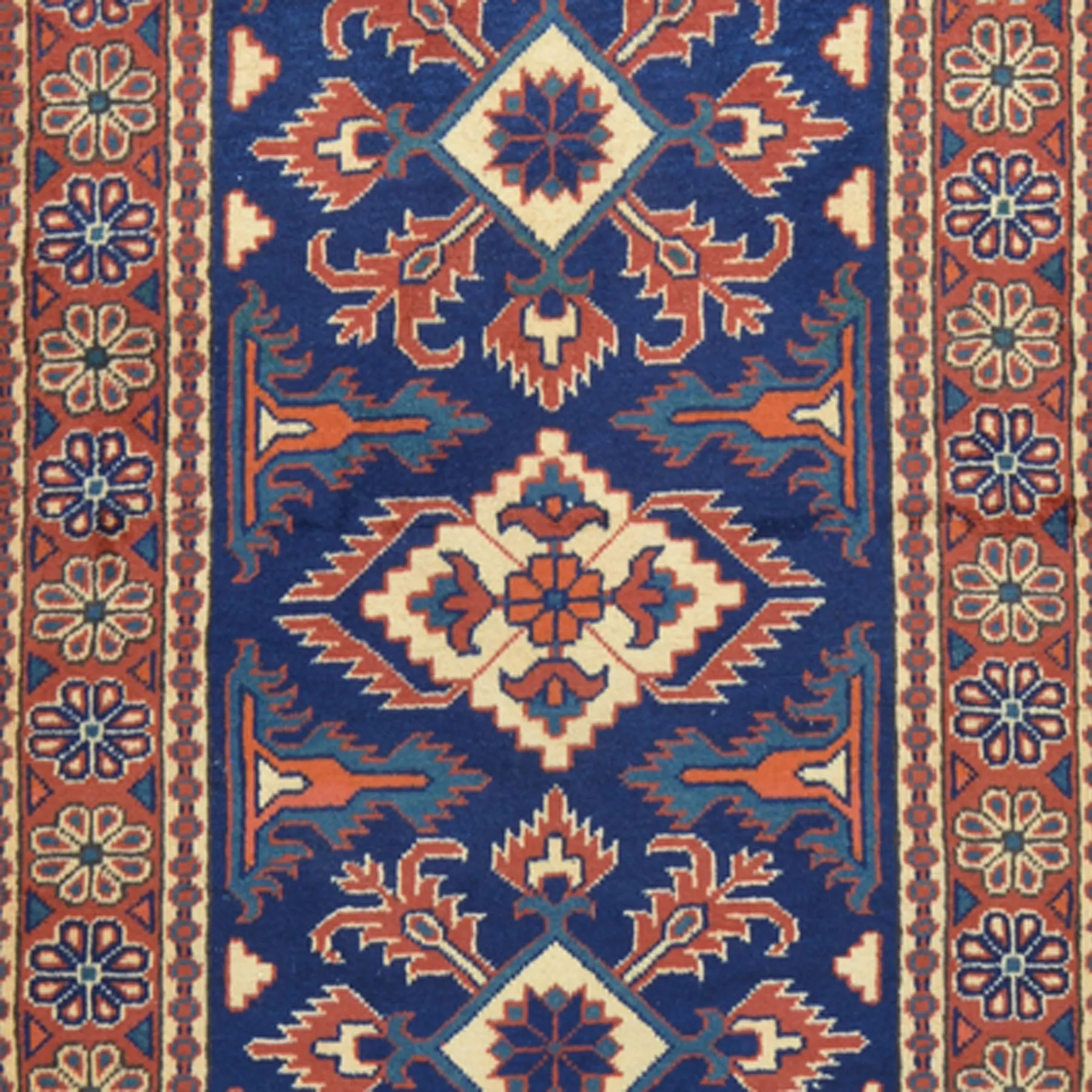 Hand-Knotted Afghan Karagai Design Oriental Handmade Rug (Size 2.10 X 10.2) Cwral-10152