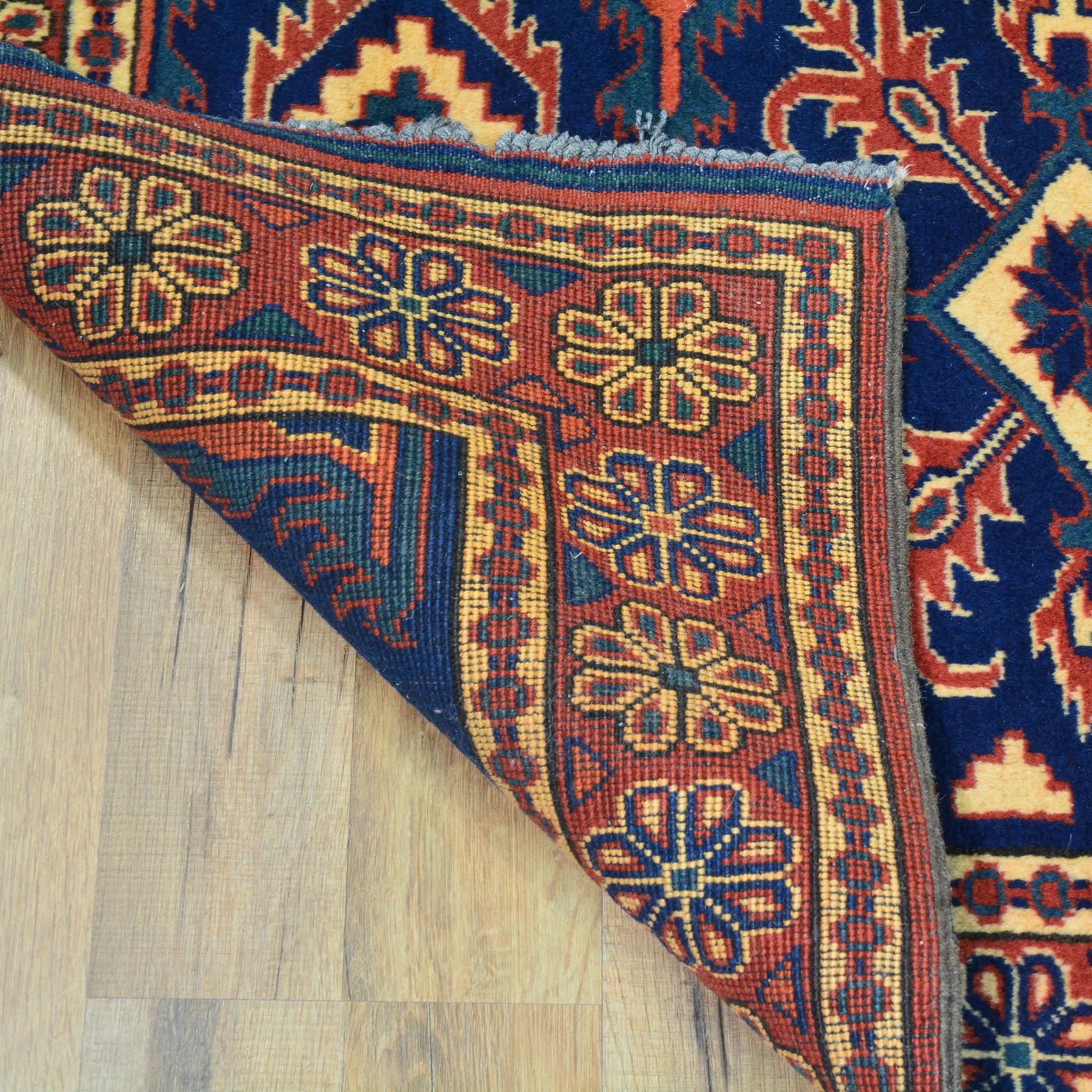 Hand-Knotted Afghan Karagai Design Oriental Handmade Rug (Size 2.10 X 10.2) Cwral-10152