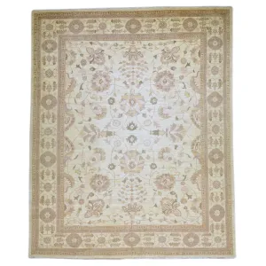 Hand-Knotted Afghan Tribal Oushak Design Rug (Size 8.10 X 11.9) Brral-6441
