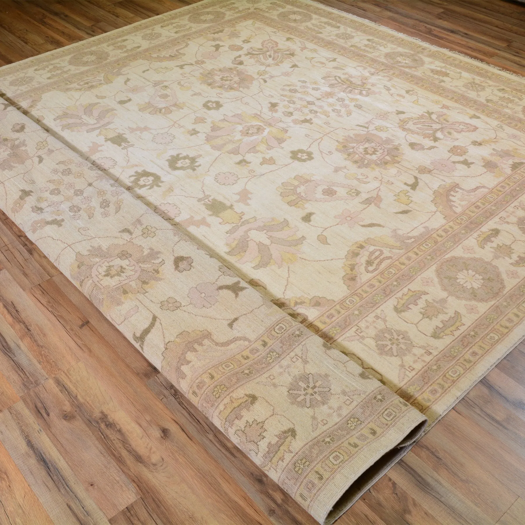Hand-Knotted Afghan Tribal Oushak Design Rug (Size 8.10 X 11.9) Brral-6441