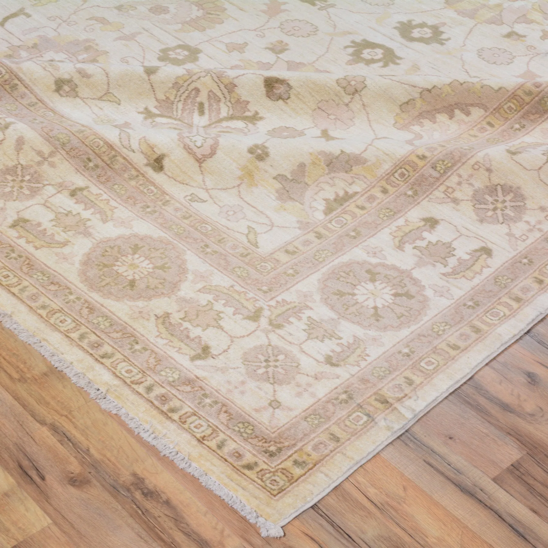 Hand-Knotted Afghan Tribal Oushak Design Rug (Size 8.10 X 11.9) Brral-6441
