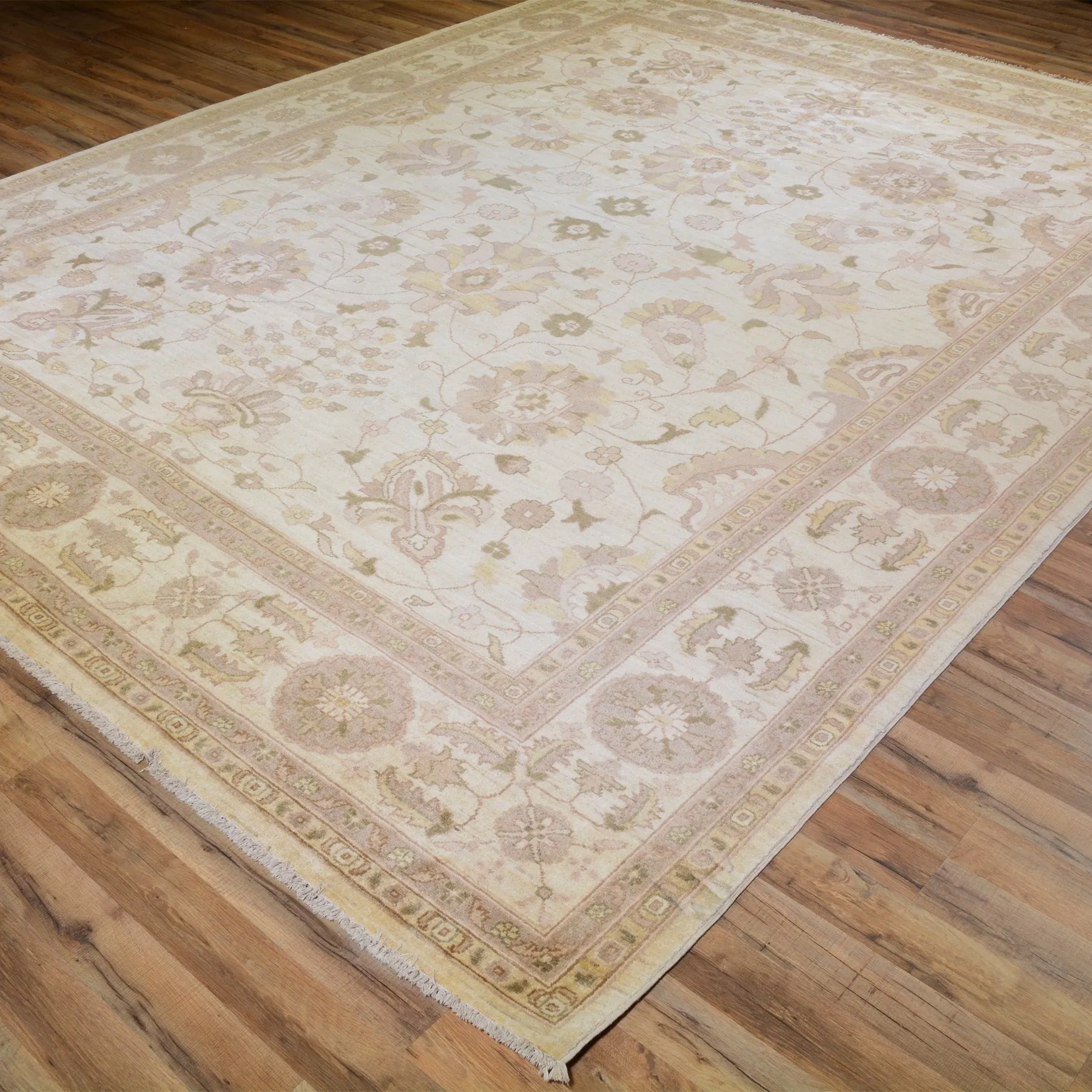 Hand-Knotted Afghan Tribal Oushak Design Rug (Size 8.10 X 11.9) Brral-6441