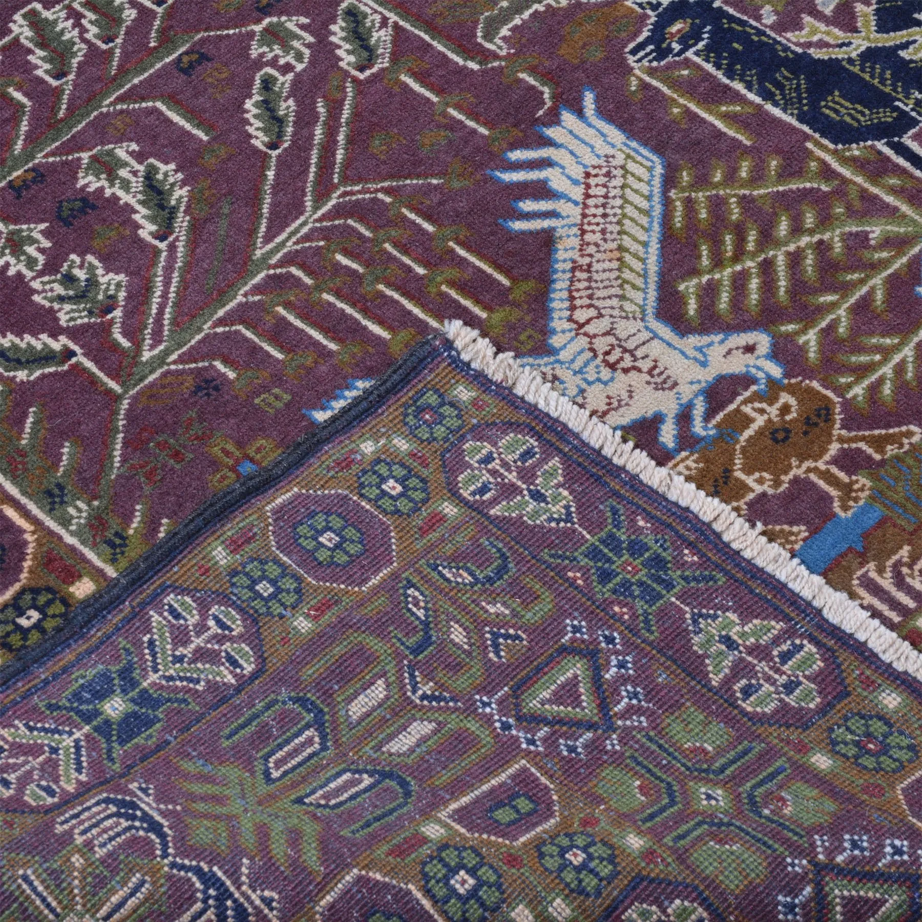 Hand-Knotted Afghan Tribal Pictorial Handmade Oriental Wool Rug (Size 5.4 X 8.1) Cwral-5988