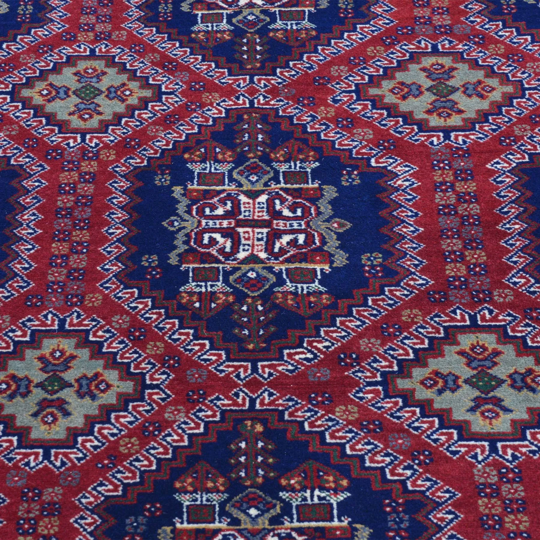 Hand-Knotted Afghani Yousafi Fine Tribal Oriental Wool Handmade Rug (Size 6.7 X 9.7) Brrsf-1260