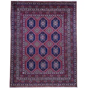 Hand-Knotted Afghani Yousafi Fine Tribal Oriental Wool Handmade Rug (Size 6.7 X 9.7) Brrsf-1260