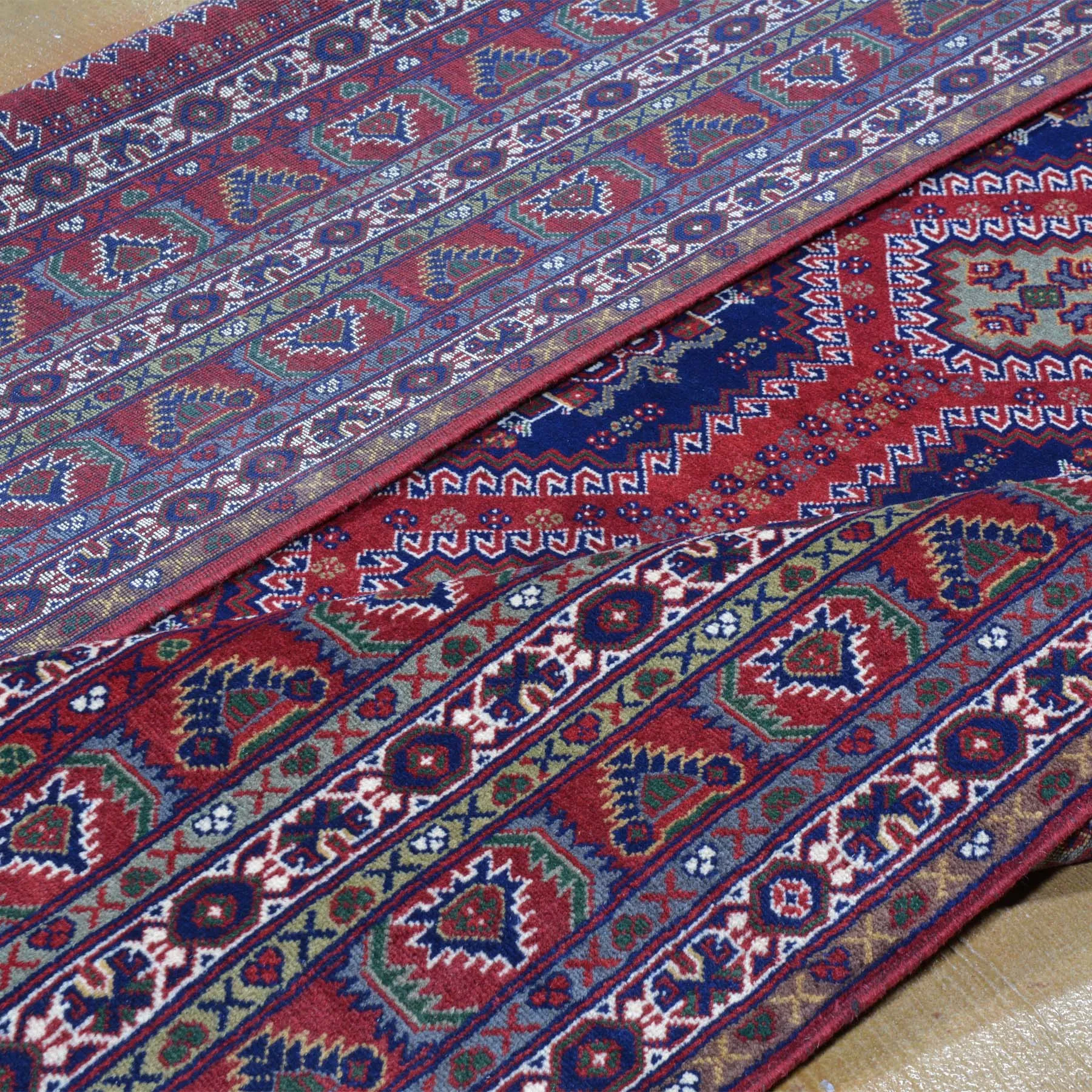 Hand-Knotted Afghani Yousafi Fine Tribal Oriental Wool Handmade Rug (Size 6.7 X 9.7) Brrsf-1260