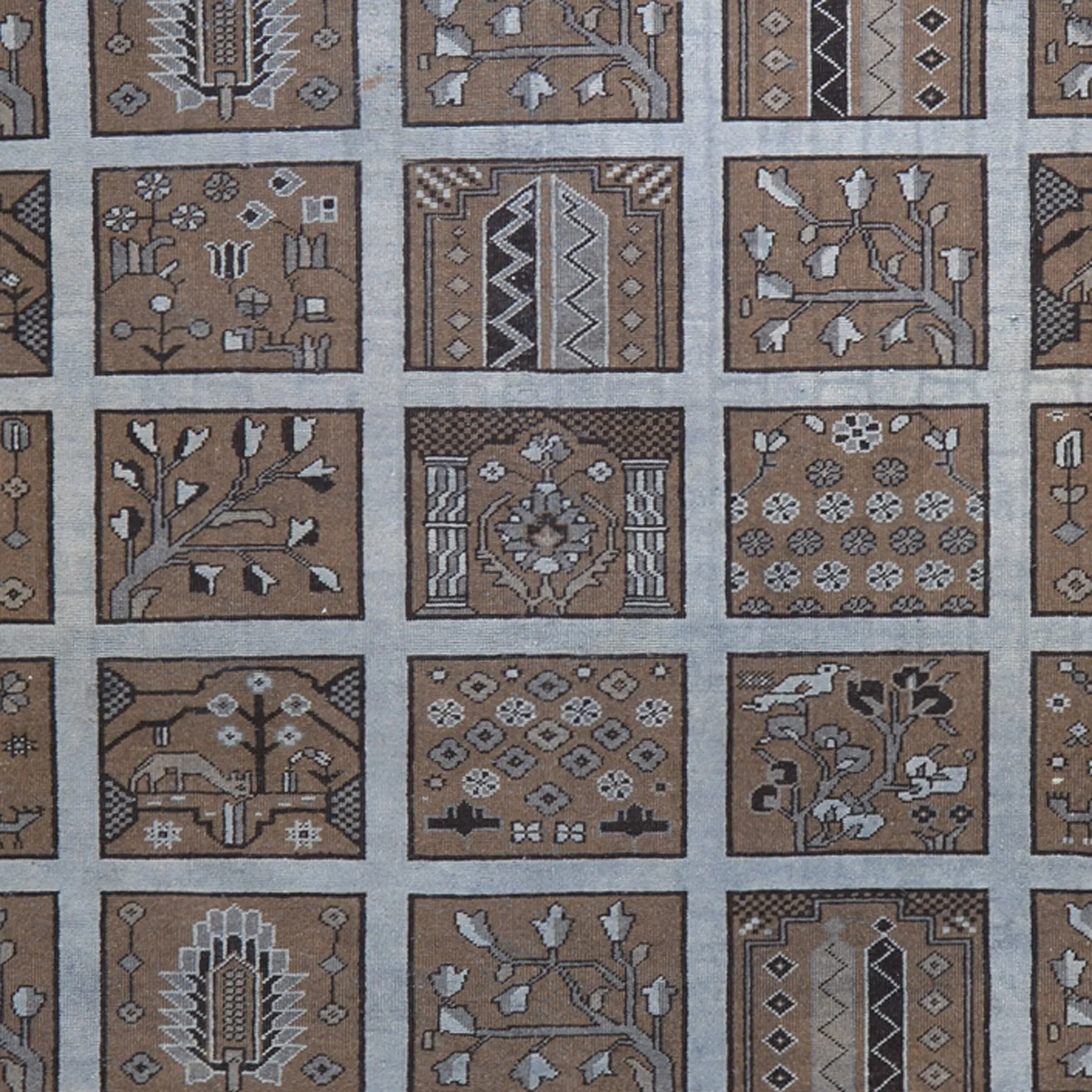 Hand-Knotted  Bakhtyari Overdyed Handamde Wool Rug (Size 9.4 X 12.5) Brrsf-1194