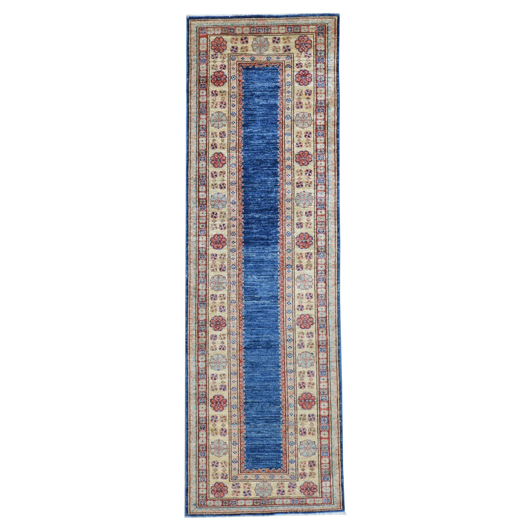 Hand-Knotted Caucasian Kazak Design Oriental Handmade Rug (Size 2.7 X 8.3) Cwral-10149