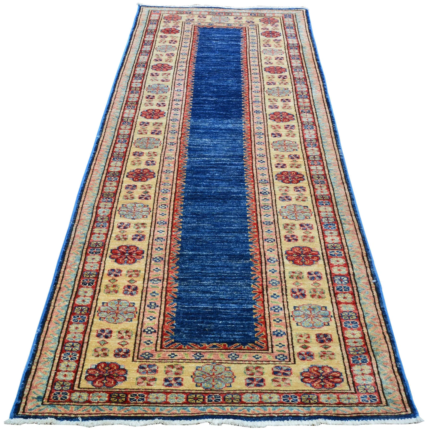 Hand-Knotted Caucasian Kazak Design Oriental Handmade Rug (Size 2.7 X 8.3) Cwral-10149