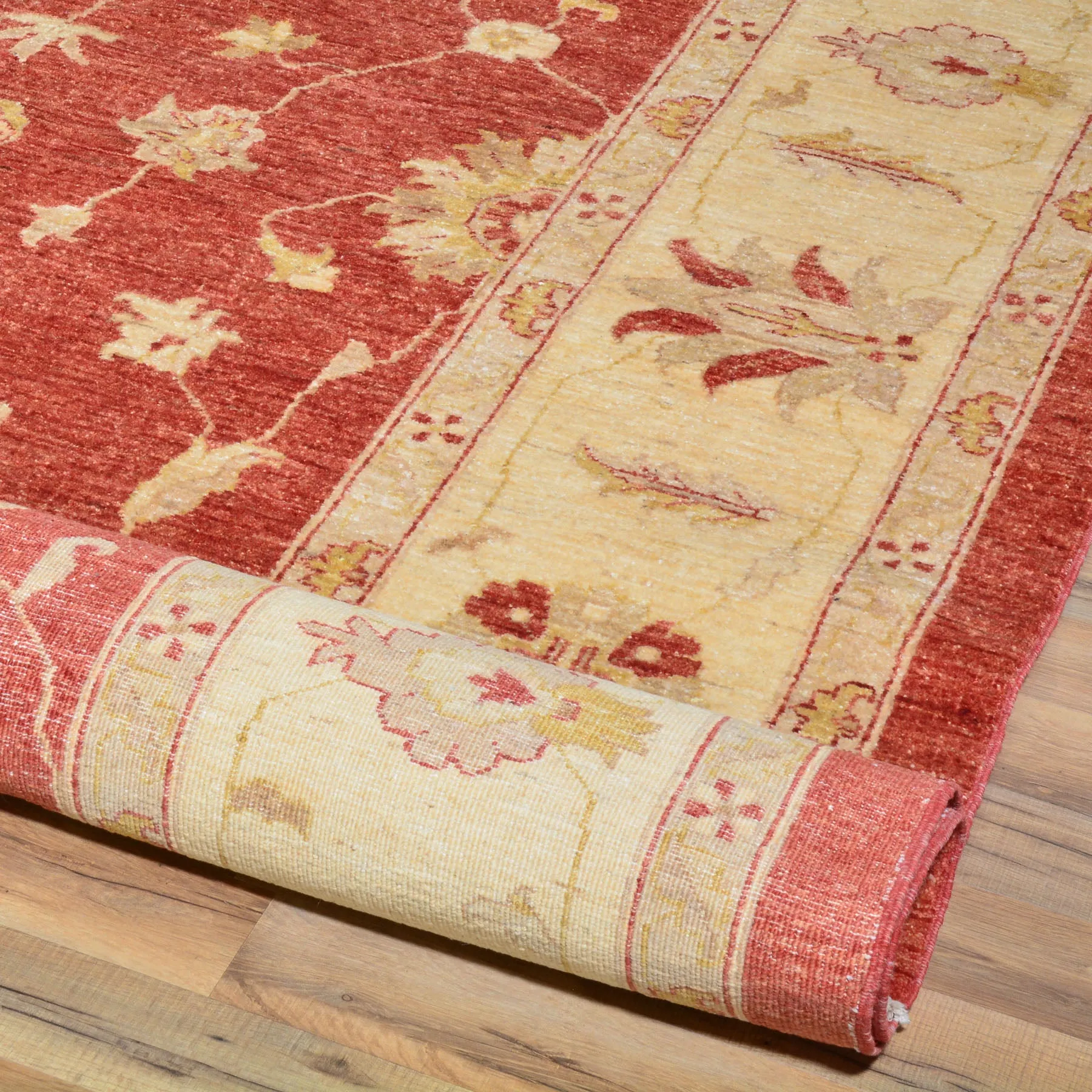 Hand-Knotted Chobi Tribal Oushak Design Wool Rug (Size 9.7 X 13.10) Cwral-7296