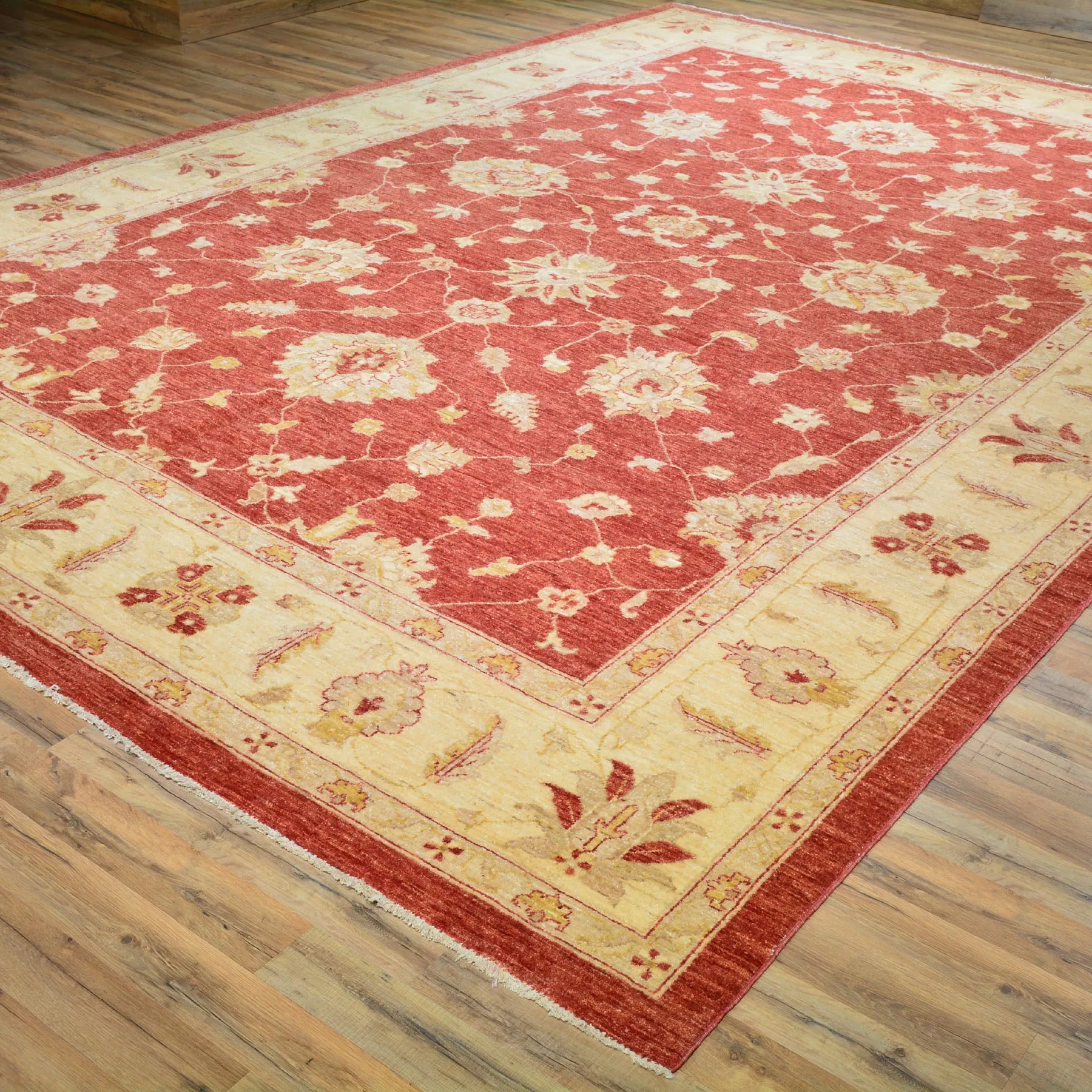 Hand-Knotted Chobi Tribal Oushak Design Wool Rug (Size 9.7 X 13.10) Cwral-7296