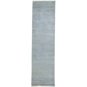 Hand-Knotted Contemporary Modern 100% Wool Handmade Rug (Size 2.8 X 10.1) Cwral-9699