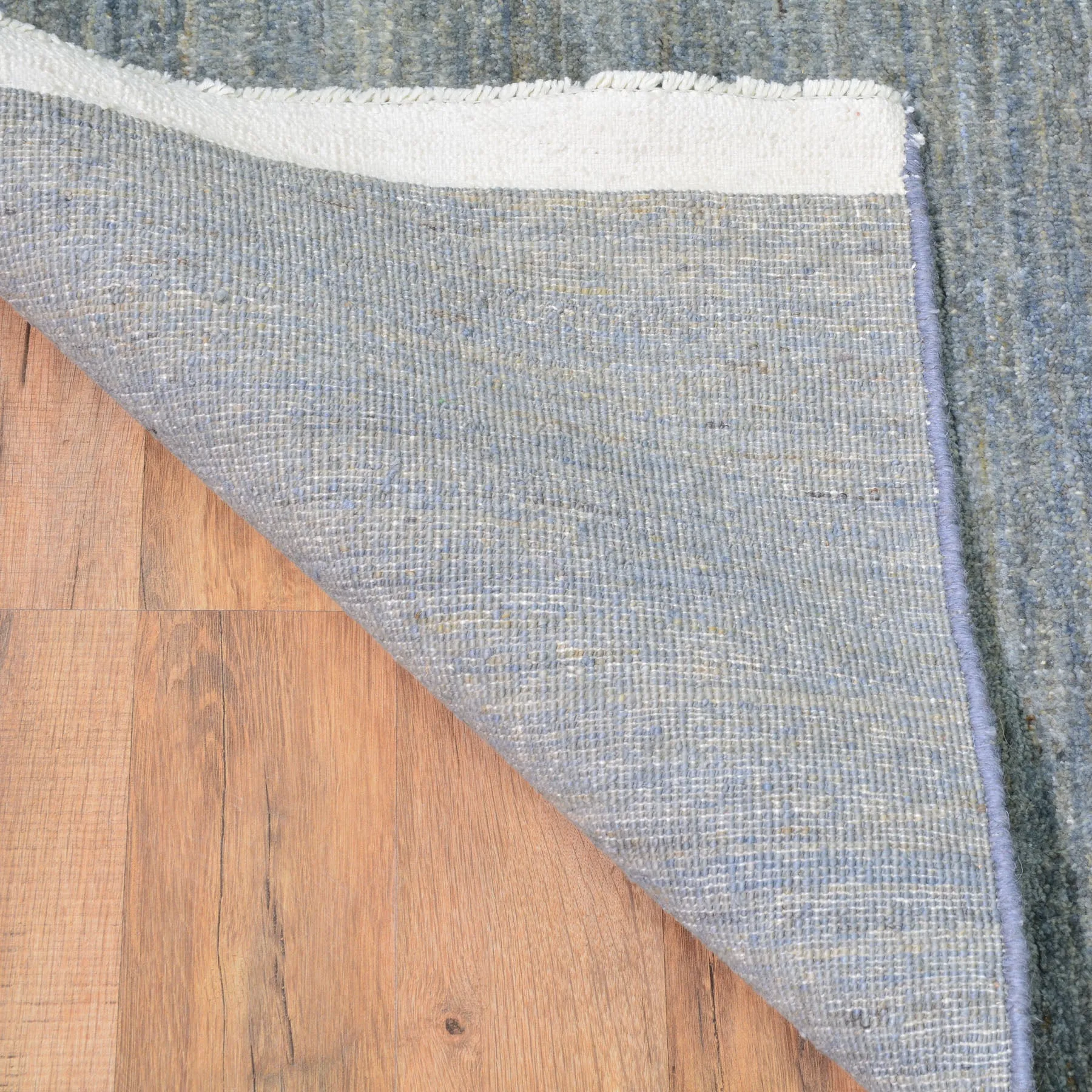 Hand-Knotted Contemporary Modern 100% Wool Handmade Rug (Size 2.8 X 10.1) Cwral-9699